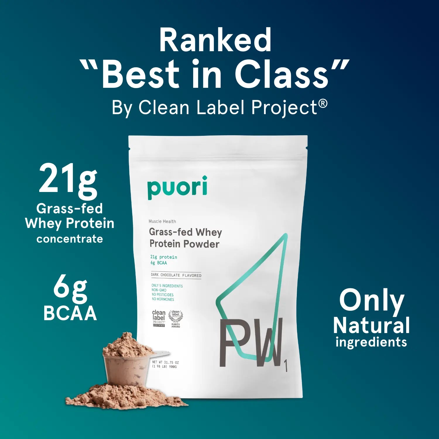 PW1 - Grass-fed Whey Protein with Dark Chocolate